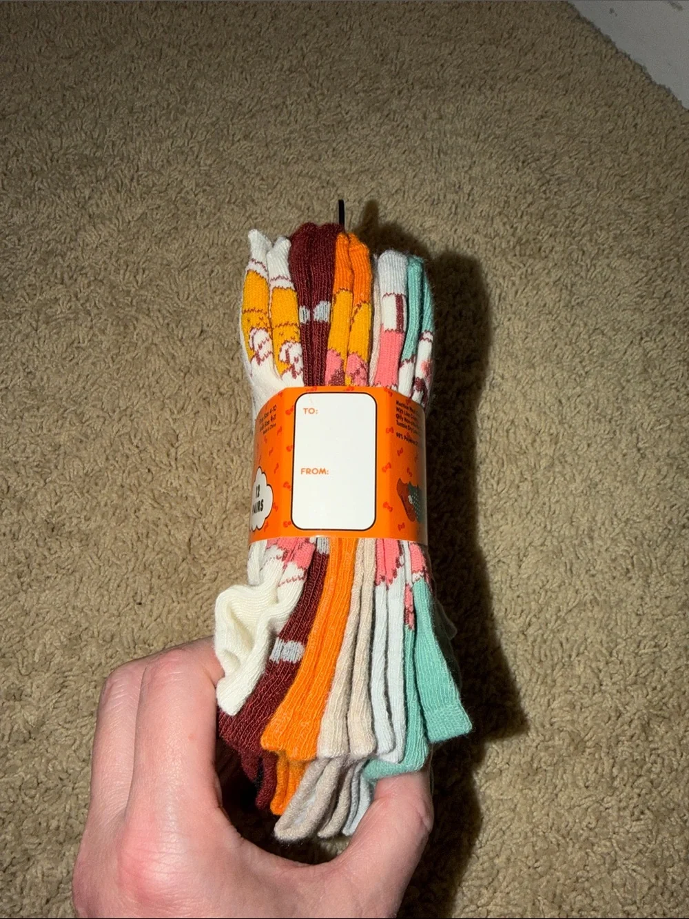 Hello Kitty Ankle Socks - Orange, White & Teal Accents